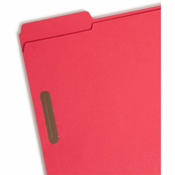 Smead Colored 1/3 Tab Cut Letter Recycled Fastener Folder - Image 3