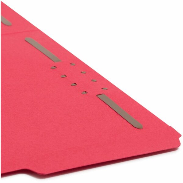 Smead Colored 1/3 Tab Cut Letter Recycled Fastener Folder - Image 4