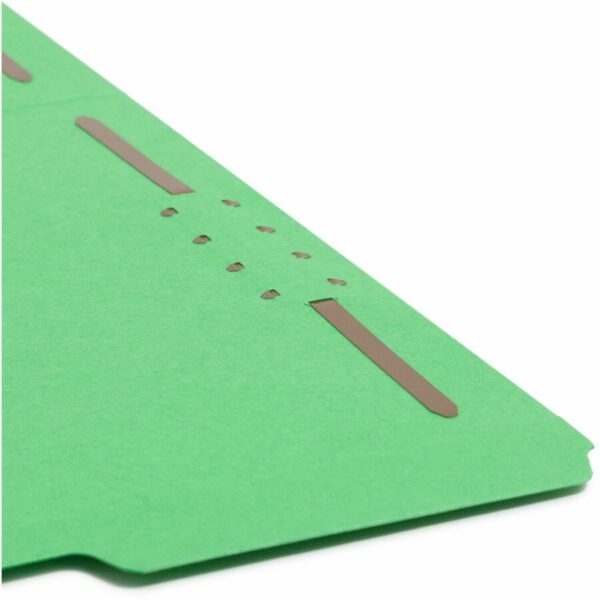 Smead Colored 1/3 Tab Cut Letter Recycled Fastener Folder - Image 4