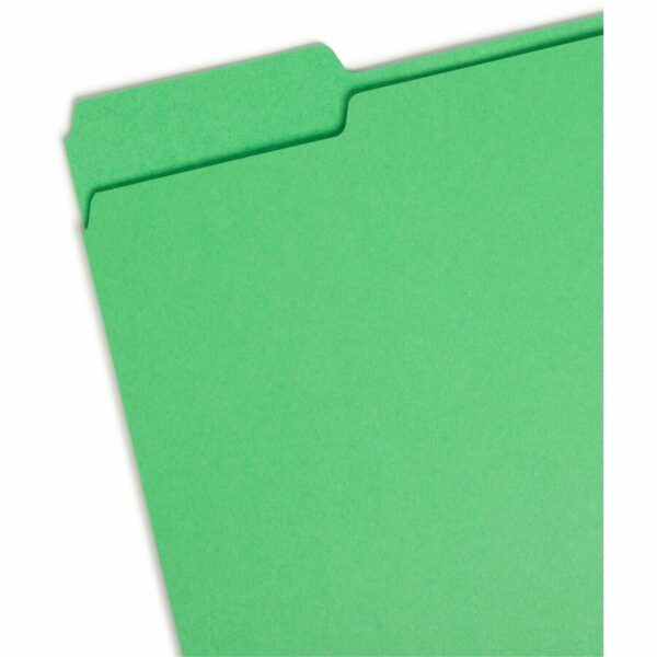 Smead Colored 1/3 Tab Cut Letter Recycled Top Tab File Folder - Image 2