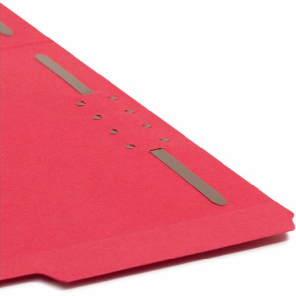 Smead Colored 1/3 Tab Cut Letter Recycled Fastener Folder - Image 3