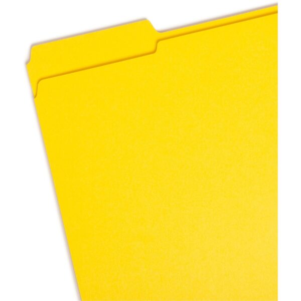 Smead Colored 1/3 Tab Cut Letter Recycled Top Tab File Folder - Image 2