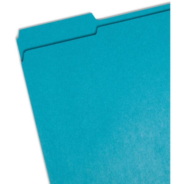 Smead Colored 1/3 Tab Cut Letter Recycled Top Tab File Folder - Image 2