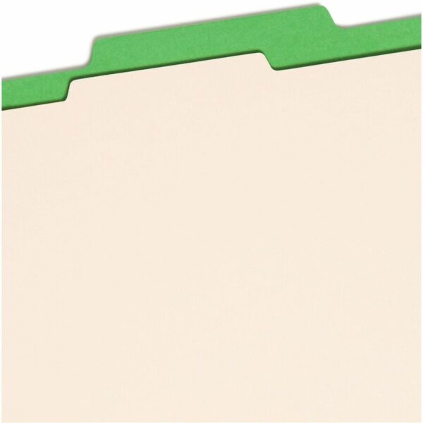 Smead Colored 2/5 Tab Cut Letter Recycled Classification Folder - Image 2