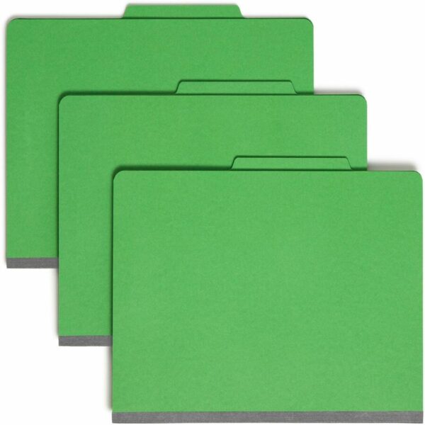 Smead Colored 2/5 Tab Cut Letter Recycled Classification Folder