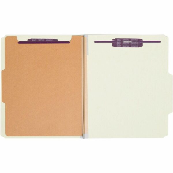 Smead SafeSHIELD 2/5 Tab Cut Letter Recycled Classification Folder - Image 3