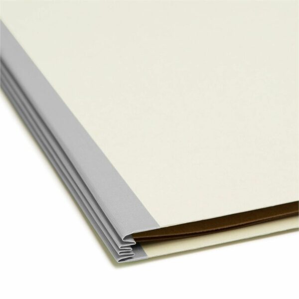 Smead SafeSHIELD 2/5 Tab Cut Letter Recycled Classification Folder - Image 4