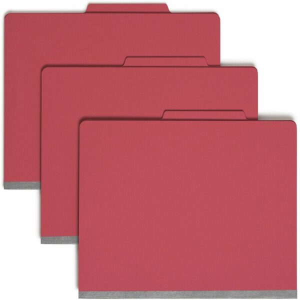 Smead Colored 2/5 Tab Cut Letter Recycled Classification Folder