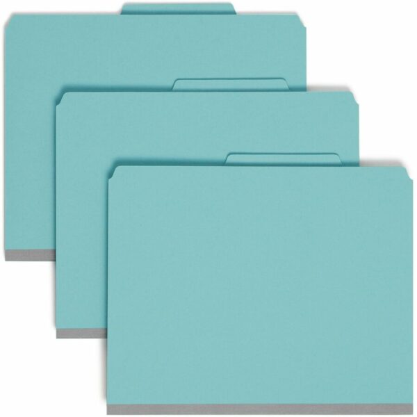 Smead SafeSHIELD 2/5 Tab Cut Letter Recycled Classification Folder