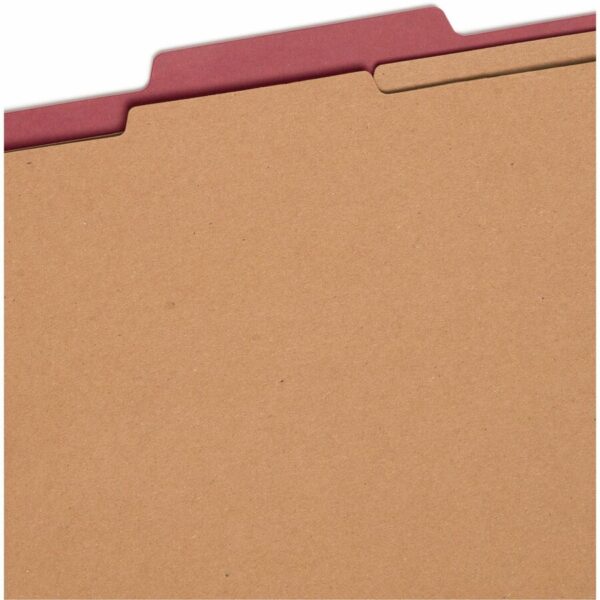 Smead SafeSHIELD 2/5 Tab Cut Letter Recycled Classification Folder - Image 2