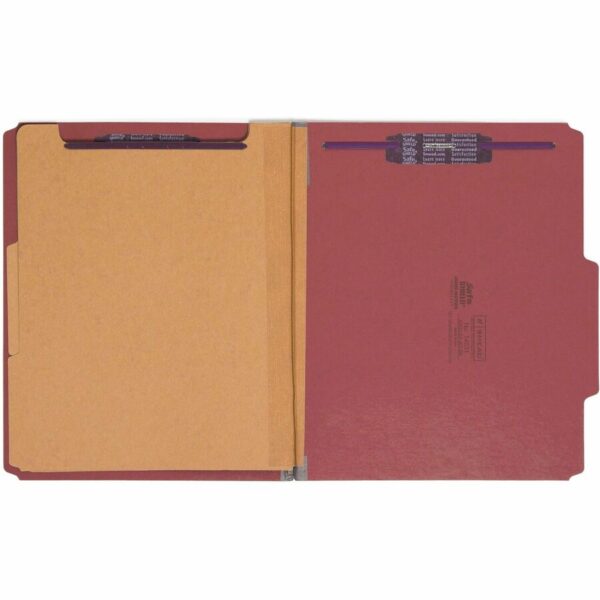 Smead SafeSHIELD 2/5 Tab Cut Letter Recycled Classification Folder - Image 3