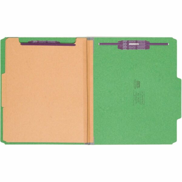 Smead SafeSHIELD 2/5 Tab Cut Letter Recycled Classification Folder - Image 3