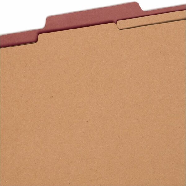 Smead SafeSHIELD 2/5 Tab Cut Letter Recycled Classification Folder - Image 2