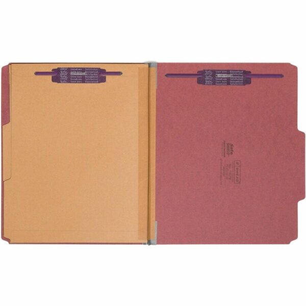 Smead SafeSHIELD 2/5 Tab Cut Letter Recycled Classification Folder - Image 3