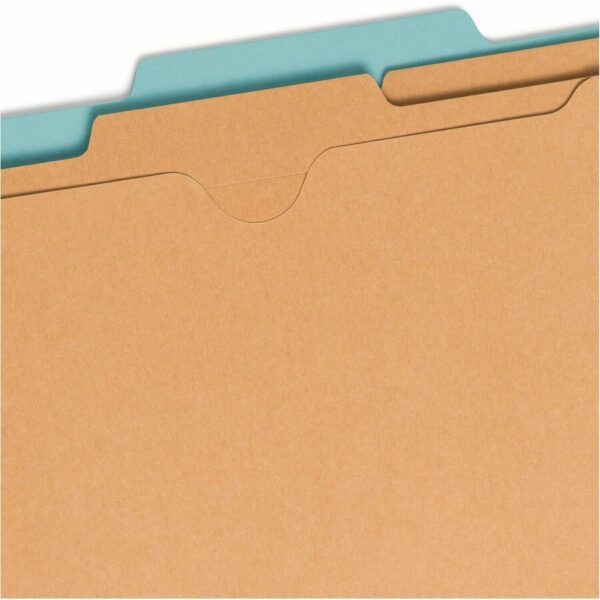 Smead SafeSHIELD 2/5 Tab Cut Letter Recycled Classification Folder - Image 2