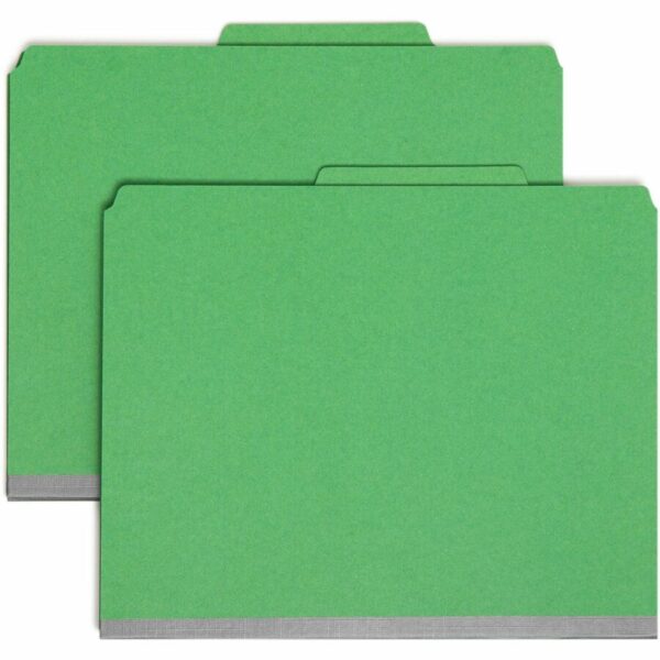 Smead SafeSHIELD 2/5 Tab Cut Letter Recycled Classification Folder