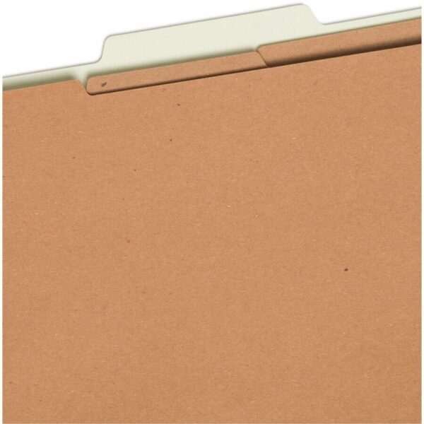 Smead SafeSHIELD 2/5 Tab Cut Letter Recycled Classification Folder - Image 2