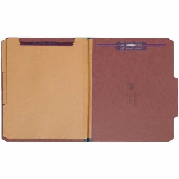 Smead SafeSHIELD 2/5 Tab Cut Letter Recycled Classification Folder - Image 3