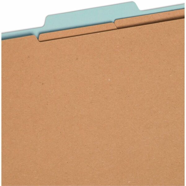 Smead SafeSHIELD 2/5 Tab Cut Letter Recycled Classification Folder - Image 2