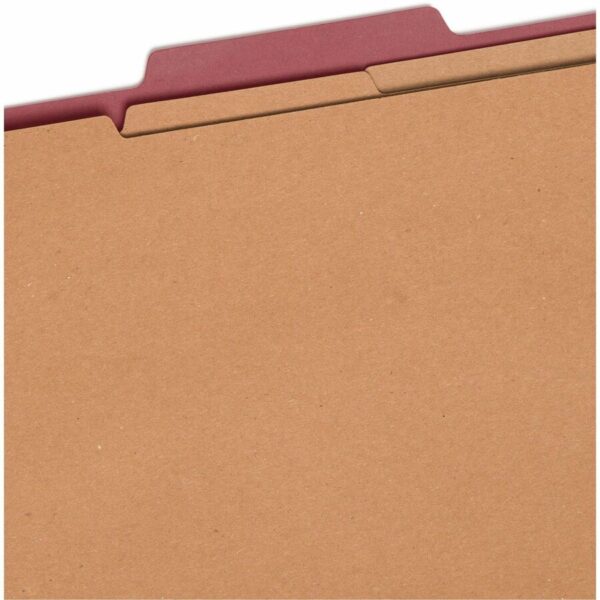 Smead SafeSHIELD 2/5 Tab Cut Letter Recycled Classification Folder - Image 2