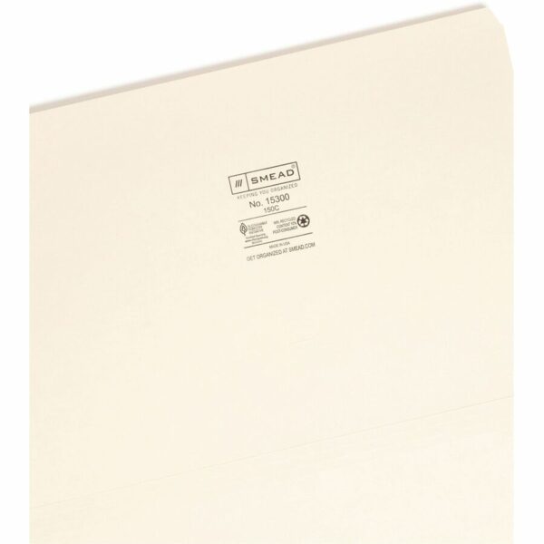 Smead Straight Tab Cut Legal Recycled Top Tab File Folder - Image 3