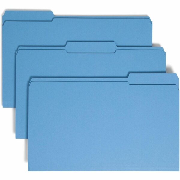 Smead Colored 1/3 Tab Cut Legal Recycled Top Tab File Folder