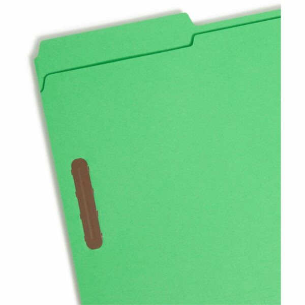 Smead Colored 1/3 Tab Cut Legal Recycled Fastener Folder - Image 2