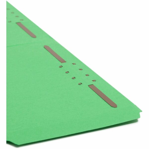 Smead Colored 1/3 Tab Cut Legal Recycled Fastener Folder - Image 3