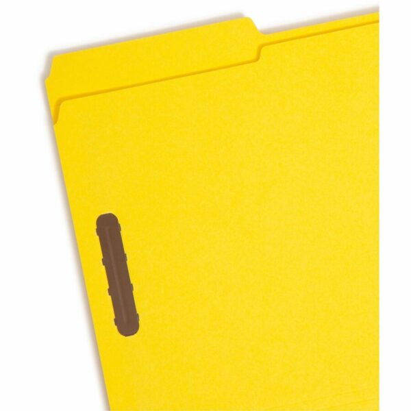 Smead Colored 1/3 Tab Cut Legal Recycled Fastener Folder - Image 2