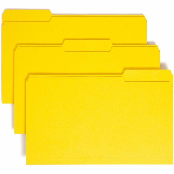 Smead Colored 1/3 Tab Cut Legal Recycled Top Tab File Folder