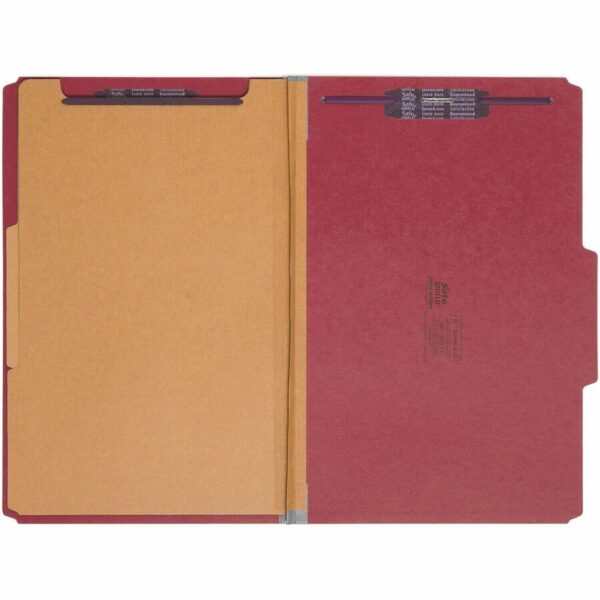 Smead SafeSHIELD 2/5 Tab Cut Legal Recycled Classification Folder - Image 3