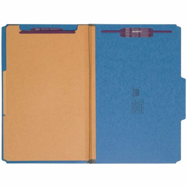 Smead SafeSHIELD 2/5 Tab Cut Legal Recycled Classification Folder - Image 3