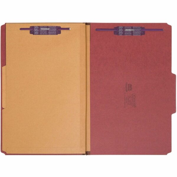 Smead SafeSHIELD 2/5 Tab Cut Legal Recycled Classification Folder - Image 3