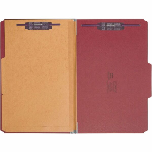 Smead SafeSHIELD 2/5 Tab Cut Legal Recycled Classification Folder - Image 3