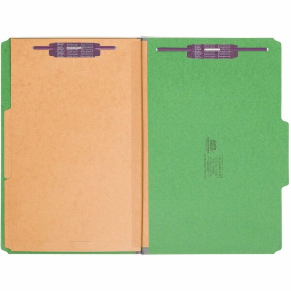 Smead SafeSHIELD 2/5 Tab Cut Legal Recycled Classification Folder - Image 3