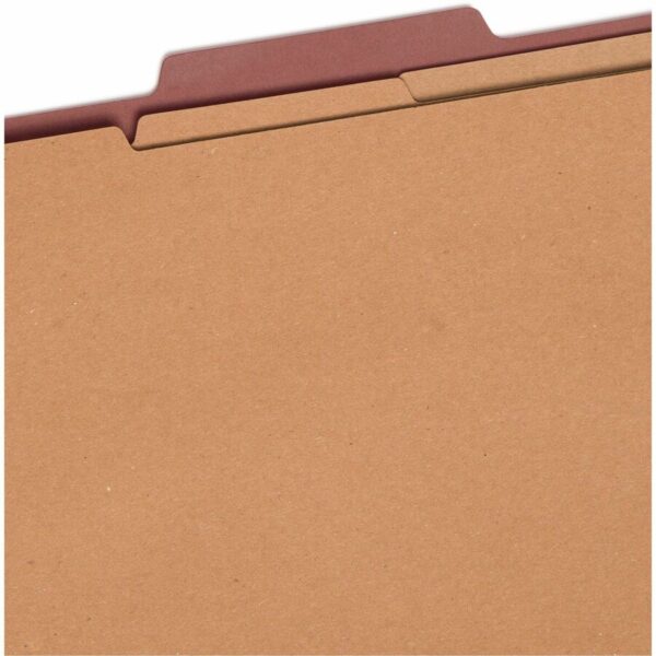 Smead SafeSHIELD 2/5 Tab Cut Legal Recycled Classification Folder - Image 2