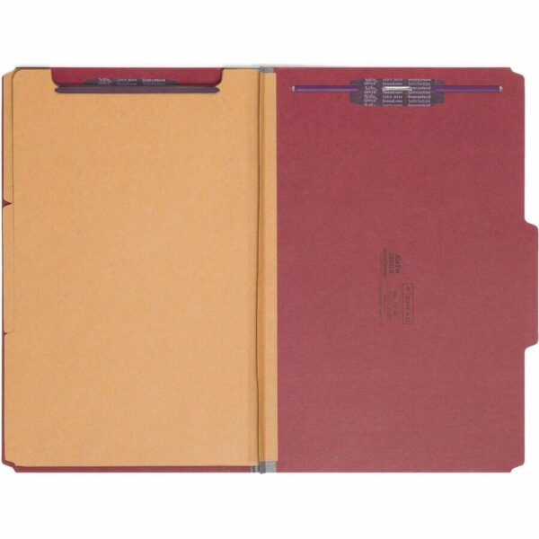 Smead SafeSHIELD 2/5 Tab Cut Legal Recycled Classification Folder - Image 3