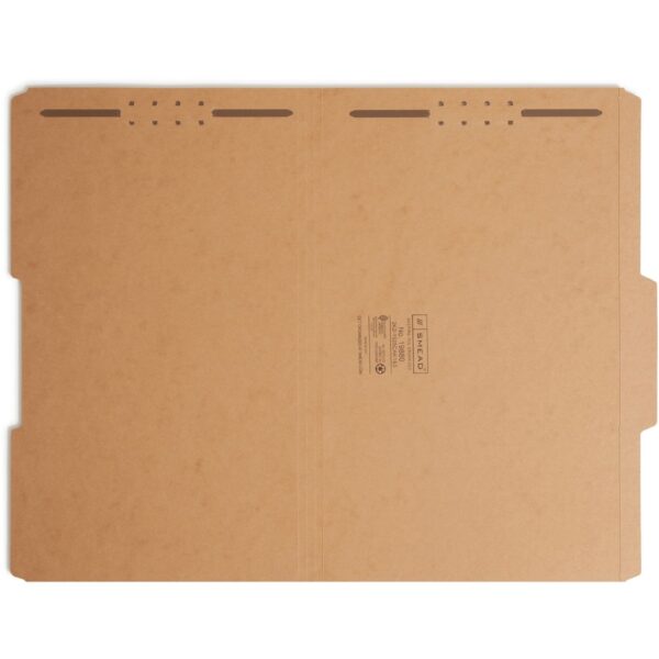 Smead 2/5 Tab Cut Legal Recycled Fastener Folder - Image 3