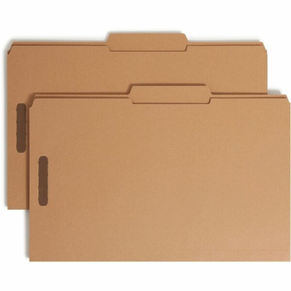 Smead 2/5 Tab Cut Legal Recycled Fastener Folder