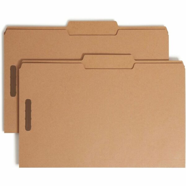 Smead 2/5 Tab Cut Legal Recycled Fastener Folder