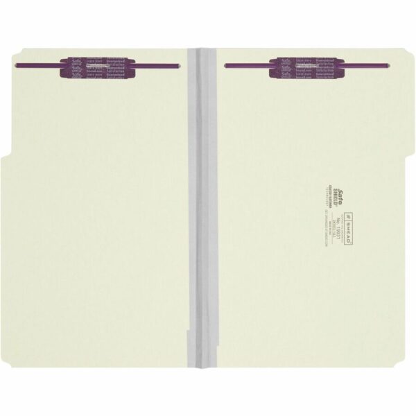 Smead 1/3 Tab Cut Legal Recycled Fastener Folder - Image 3