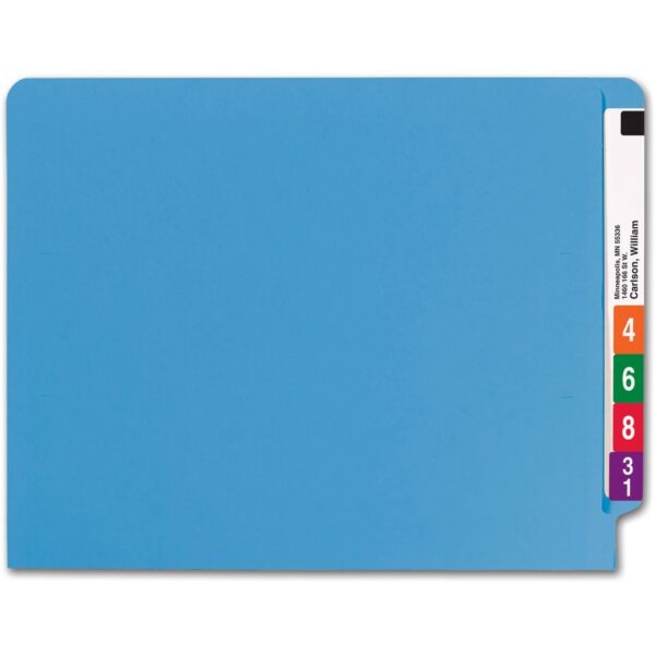 Smead Shelf-Master Straight Tab Cut Letter Recycled End Tab File Folder - Image 3