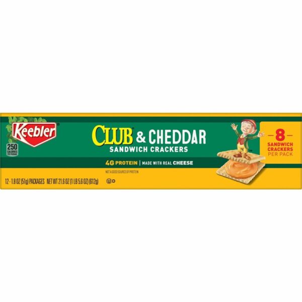 Keebler Club & Cheddar Sandwich Crackers - Image 4