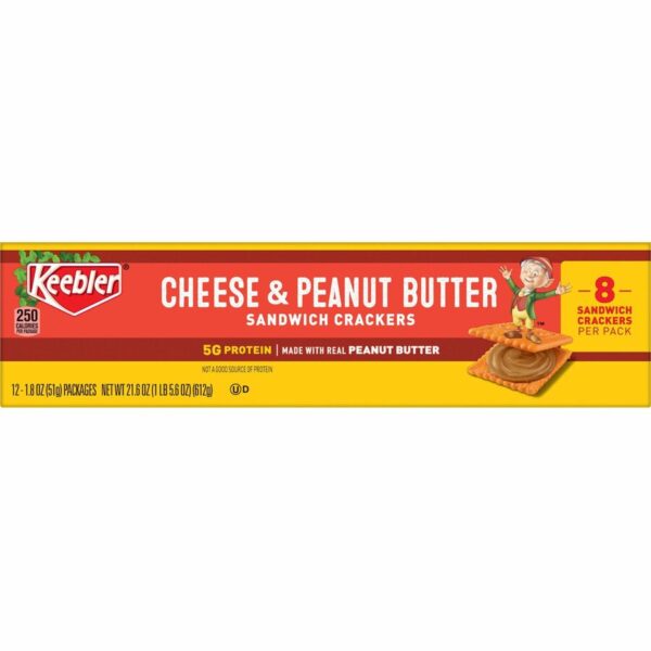 Keebler Cheese & Peanut Butter Sandwich Crackers - Image 3