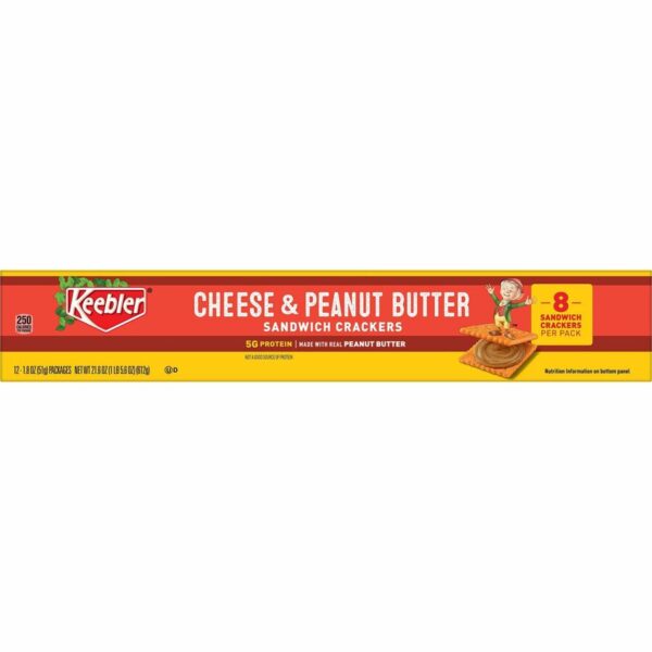 Keebler Cheese & Peanut Butter Sandwich Crackers - Image 4