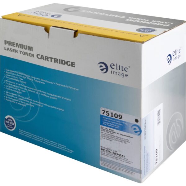 Elite Image Remanufactured Laser Toner Cartridge - Alternative for HP 42A (Q5942A) - Black - 1 Each - Image 2