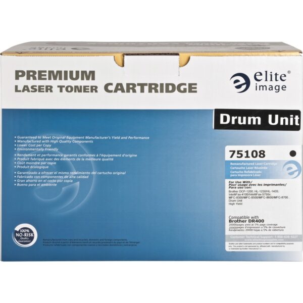 Elite Image 75108 Remanufactured Brother DR400 Drum Unit