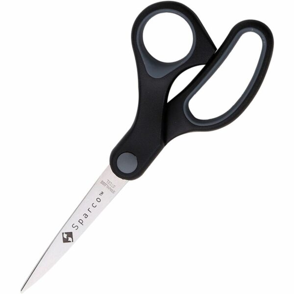 Sparco Straight Scissors w/Rubber Grip Handle