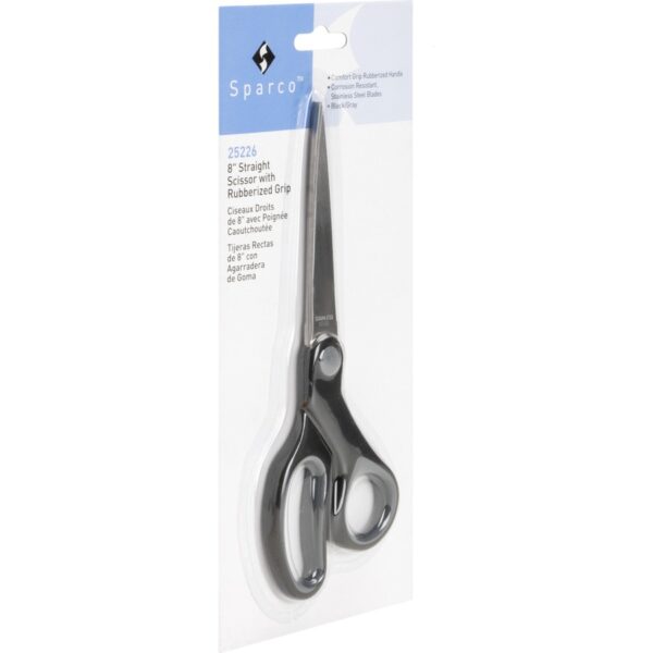 Sparco Straight Scissors w/Rubber Grip Handle - Image 3