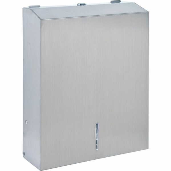 Genuine Joe C-Fold/Multi-fold Towel Dispenser Cabinet - Image 3